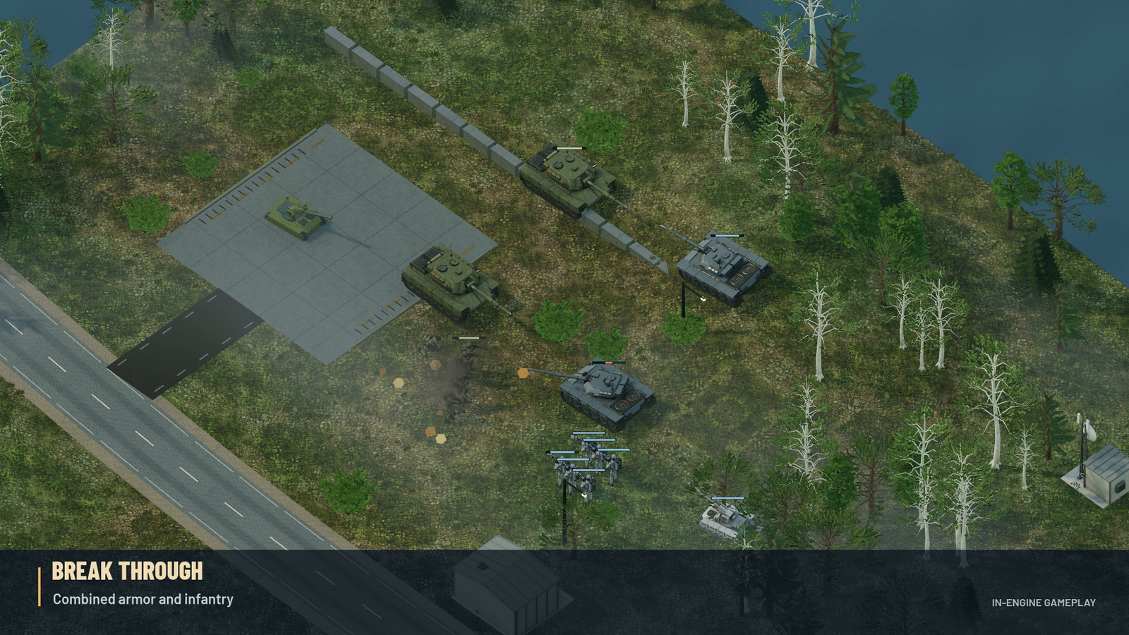 Teryon Crisis in-engine armored breakthrough — actual gameplay screenshot.