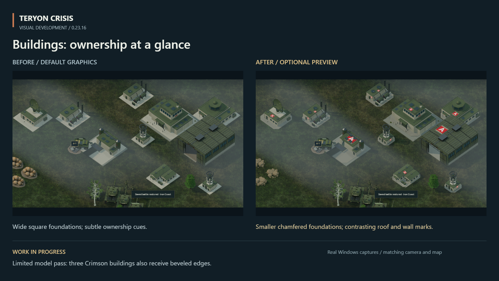Buildings before and after — optional visual preview